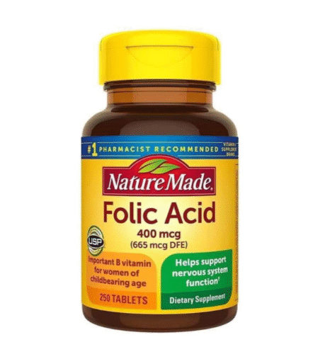 Thuốc Axit Folic nào tốt cho bà bầu? Nature Made Folic Acid 400 mcg